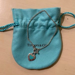 Brand New Never Worn-Tiffany & Co. Silver Heart Bracelet